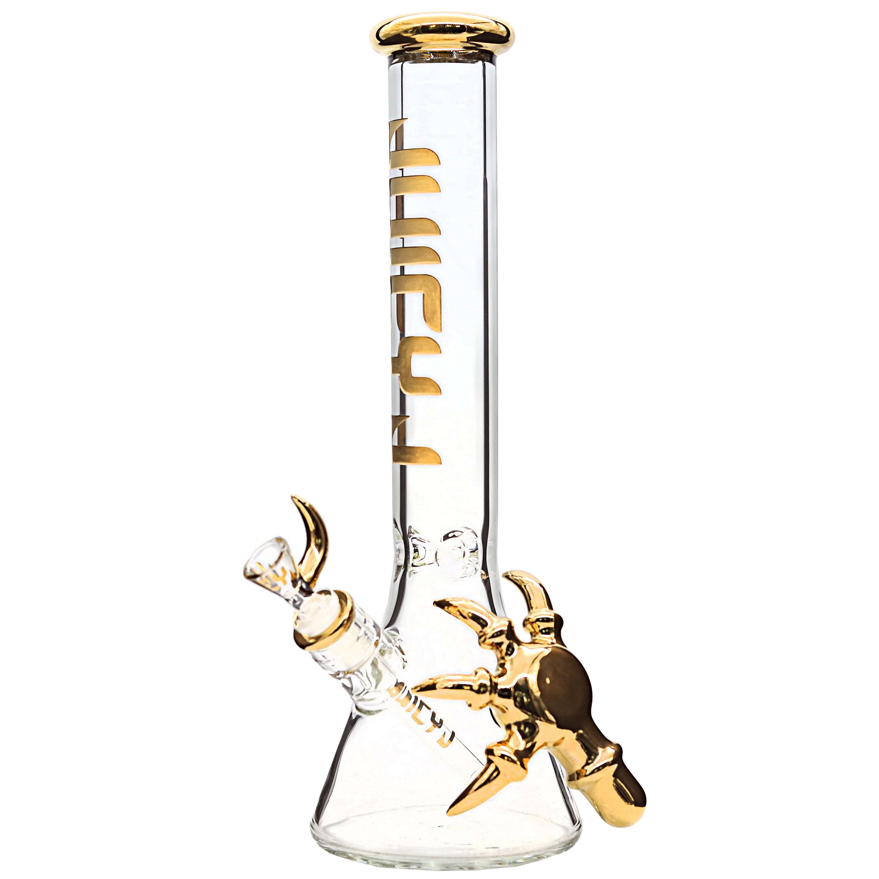 Cheech Juicy J Gold Claw Beaker Waterpipe (JJ-239) | 12 inch  product image